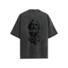 Camiseta Acid Wash rostro espalda