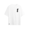 Camiseta Oversize Blanca – Guerrero de la Espada Oscura